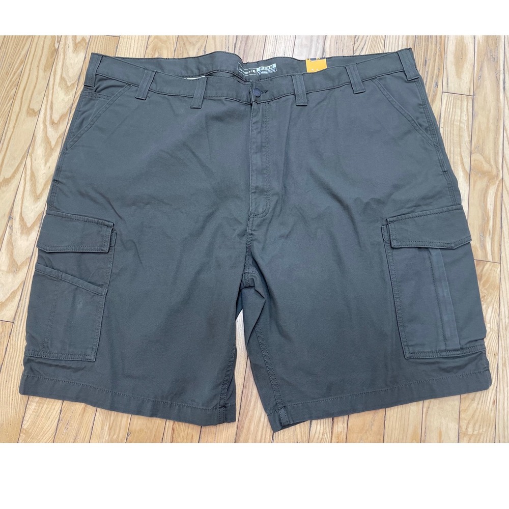 Carhartt Cargo Work Shorts Rugged Flex 50‎ Green Relaxed Fit Canvas BS3542-M